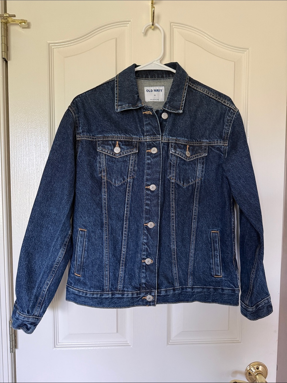 Old Navy Dark Blue Denim Trucker Jacket